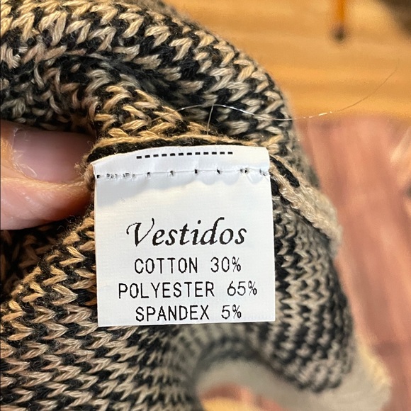 Leopard Print Sweater - Black and Cream - Picture 2 of 3